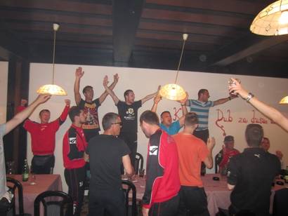 Veselje nakon potvrde prvog mjesta